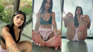 Mia Khalifa Foot Massage Feet Fetish NEW LEAk