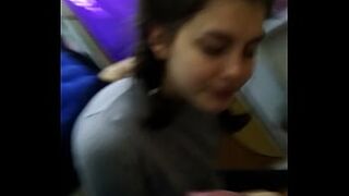 Amateur brunette teen blowjob and quicke at work