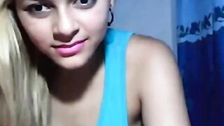 Big-Titted Latina Amateur Babe on Webcam