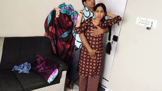 Hot Indian Neighbor Girl Sucking Dick So Good & Fucking her tight Pussy