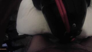 Hogtied in Latex: POV Throating with a Lip-Open Mouth Gag