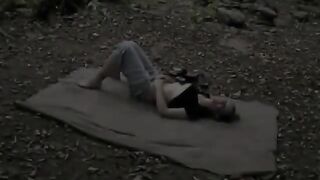 Hot MILF Blowjob and Doggy-Style in the Woods