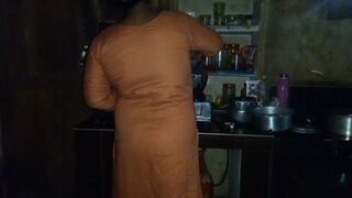 Unsatisfied aunty called me her home when she was cooking in the kichen i fucked her ass hard