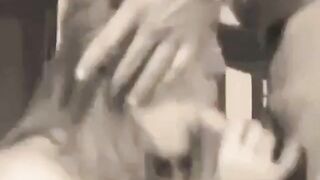 Svensk amatörbrunett blåser som en porrstjärna