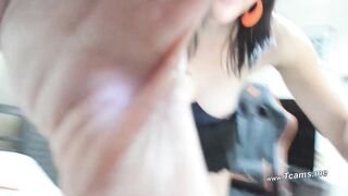 Solo Tgirl Intensely Faps Her Pecker