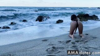 I Caught My BF's Cheating GF and Fucked Her on the Beach