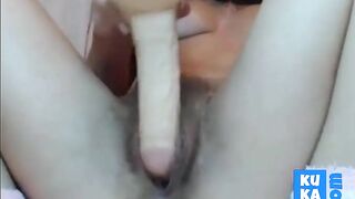 Nerdy Hairy Milf Solo Webcam Show