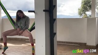 Blonde Babe Squirts in Public! Spy Cam Catches Secret Orgasm