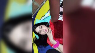 First casting with beautiful Latin girl