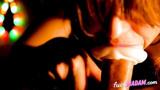 Rubber Vagina Handjob from a Stunning Brunette Babe