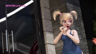 Gamer Dickgirl Gets Fucked Rough in a Wild 3D Roleplay