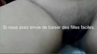 Amatrice poilue baisee en gros plan POV