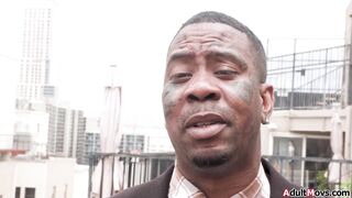 Im deepthroated by my ebony stepdaughter