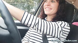 Playing with my pussy while driving - Public Car Webcam Solo