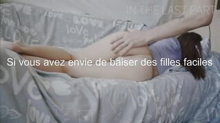 Ejacule dans l'anus d'une fille qui jouit d'une sodomie