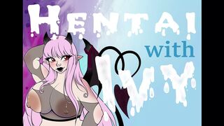 Goth mom with big natural tits watching hentai - Isekan Harem Monogatare ep1