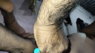 Pussy hair cuting in my wife and fuck dasi style