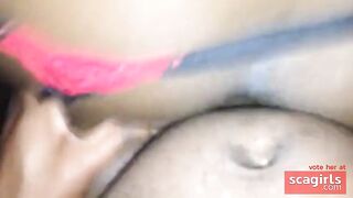 Gros Cul Blackette : Fessier rebondi en string