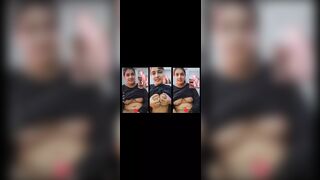 Stepsister Video Call sex chat, Beautiful big tits showing her Stepbrother viral xxx video