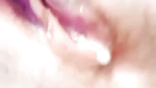 Big-Ass Girlfriend's Creamy Orgasm with Vibrator Caught on Cam