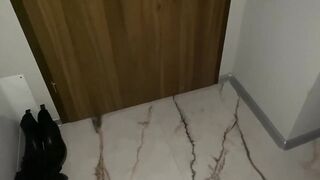 Risky Shower Time - Big Tit Amateur Handjob