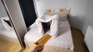 Muscled Stud Fucks Big-Assed Stepmom on Halloween