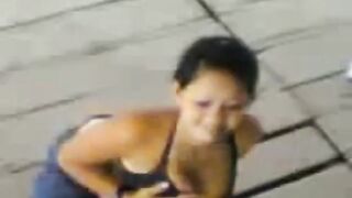 Indonesian Babe's Striptease