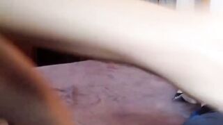 Hot Babe fucks and sucks her dildo for you