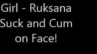 British Pakistani Girl Ruksana's Amateur Blowjob