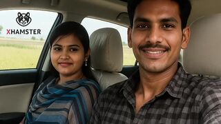 Indian Village girl enjoys Couple New Car in farm house by -Snapchat143