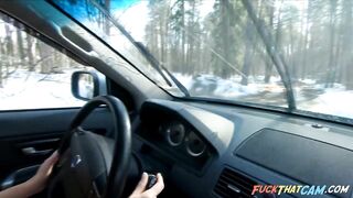 Naked Russian Babe Pours Washing Liquid on Her Big Ass