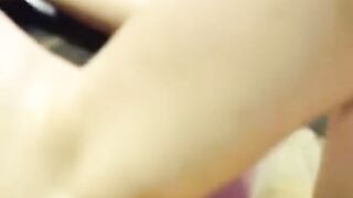 Lesbians Scissoring on Webcam with a Sex Toy