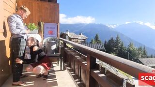 Public Flashing Gardener Gets BDSM Surprise