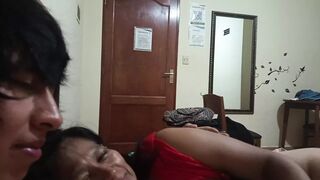 My mother-in-law loves my milk dripping into it, her husband doesn't satisfy her