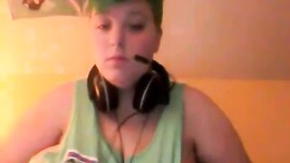 Busty BBW Amateur Babe on Webcam