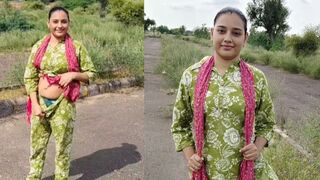 Tourist girl left by village boy