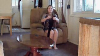 Mature Amateur MILF in Pantyhose Spreads Her Legs