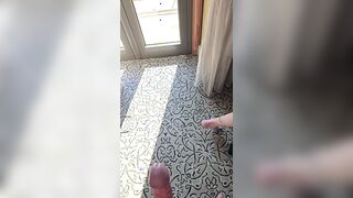Real amateur milf fucked and creampied with hotel door open