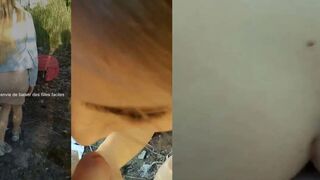 Petite amie perverse adore le sexe oral et le sexe en exterieur avec son petit ami