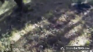 Russian MILF Hogtied in the Forest