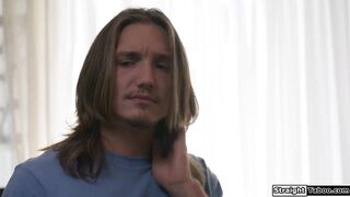 My petite stepsis will spill my secret if I dont fuck her