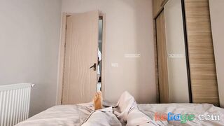 Big-Titted Blonde Nurse Rides Patient's Huge Cock