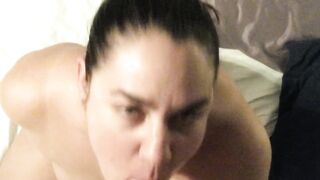 Cute Girl Enjoys a Messy Facial and Blowjob