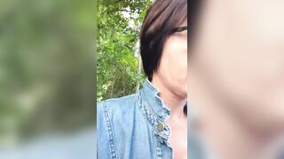 Julie naked in the cornfield