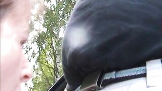 Allmän avsugning i Hedemora, Sverige med en ansiktsändning