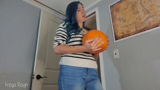 Freya Reign - Pumpkin Fucking Punishment by Step-Mommy