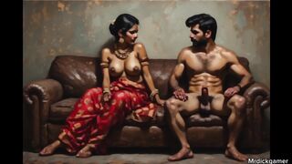 Indian gf cheating and Fucking with her bestfriend by sucking his balls