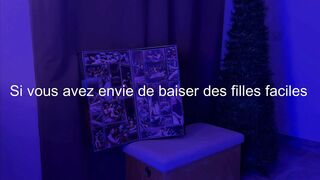 Chloe Duval en train de faire une branlette a un dildo sur Webcam