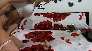 Riding My Dildo on Webcam