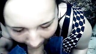 Russian Girl Cheats with a Blowjob and Doggy Style